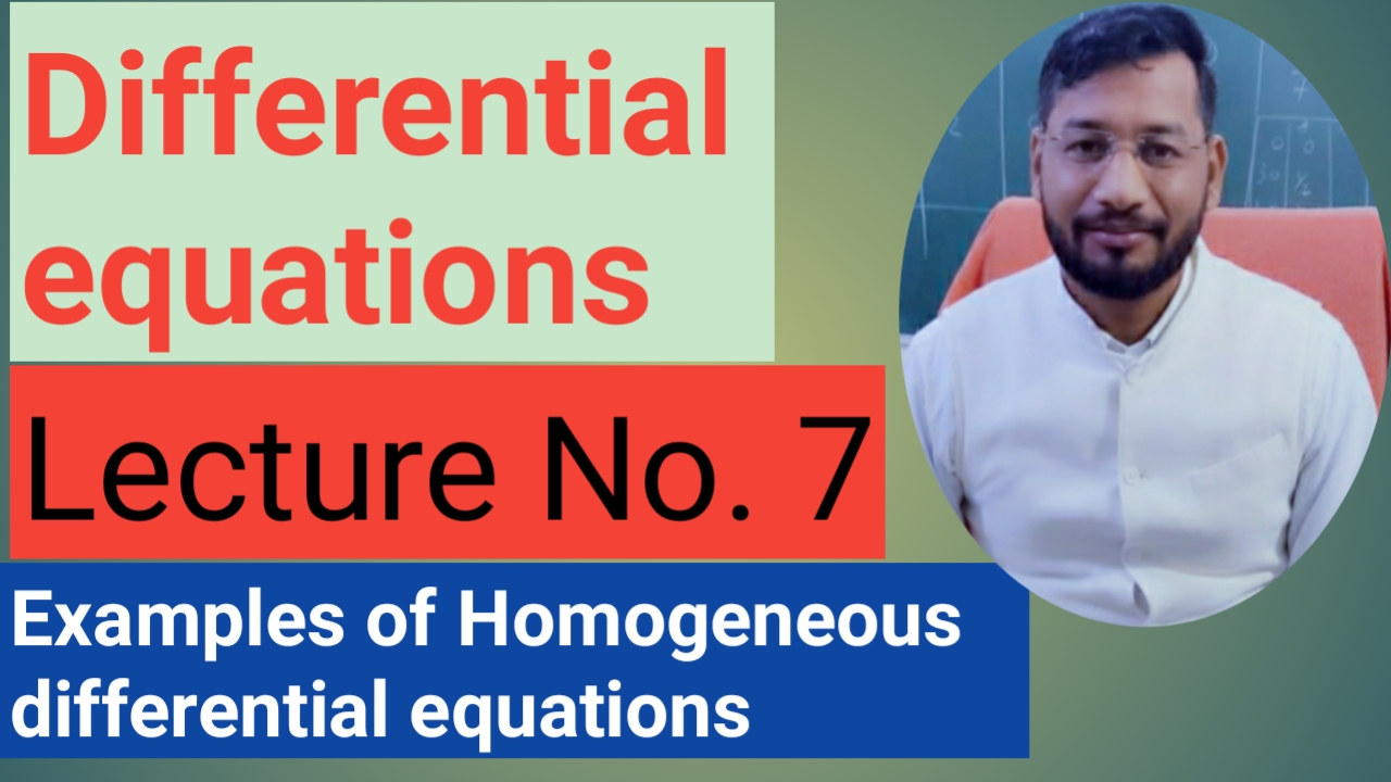 Example of Homogeneous differential equations